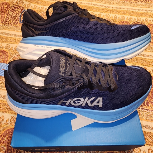 Hoka Blue Athletic Shoes with Breathable Mesh and Cushioned Sole main image 4